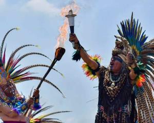 Encendido del Fuego de los Juegos Centroamericanos y del Caribe se realizó en Teotihuacán