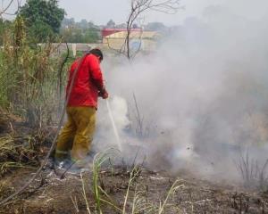 Alertan en Las Choapas por aumento de incendios forestales debido al calor