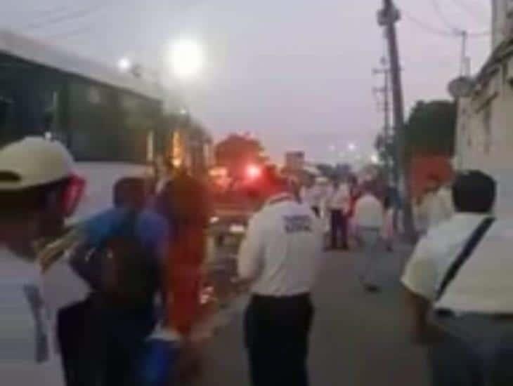 Detiene Transporte Público la ruta Coatzacoalcos-Tatahuicapan