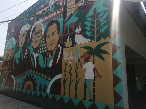 Inmortalizan al Presidente de la República en mural por hacer posible el nuevo Conalep en Córdoba