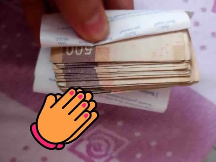 Encuentra cartera con 8 mil pesos en Medellín de Bravo y la premian por regresarlos