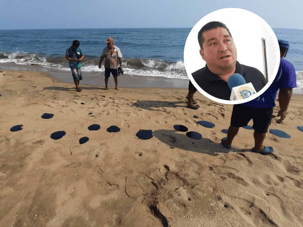 Pemex ya investiga el origen de las manchas de hidrocarburo en playas de Tonalá
