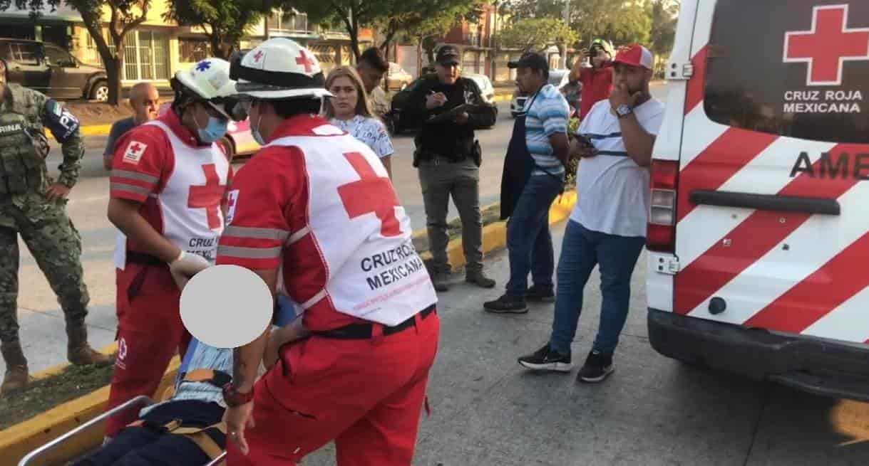 Atropellan a niña de 12 años en avenida J.B. Lobos, en Veracruz(+Video)