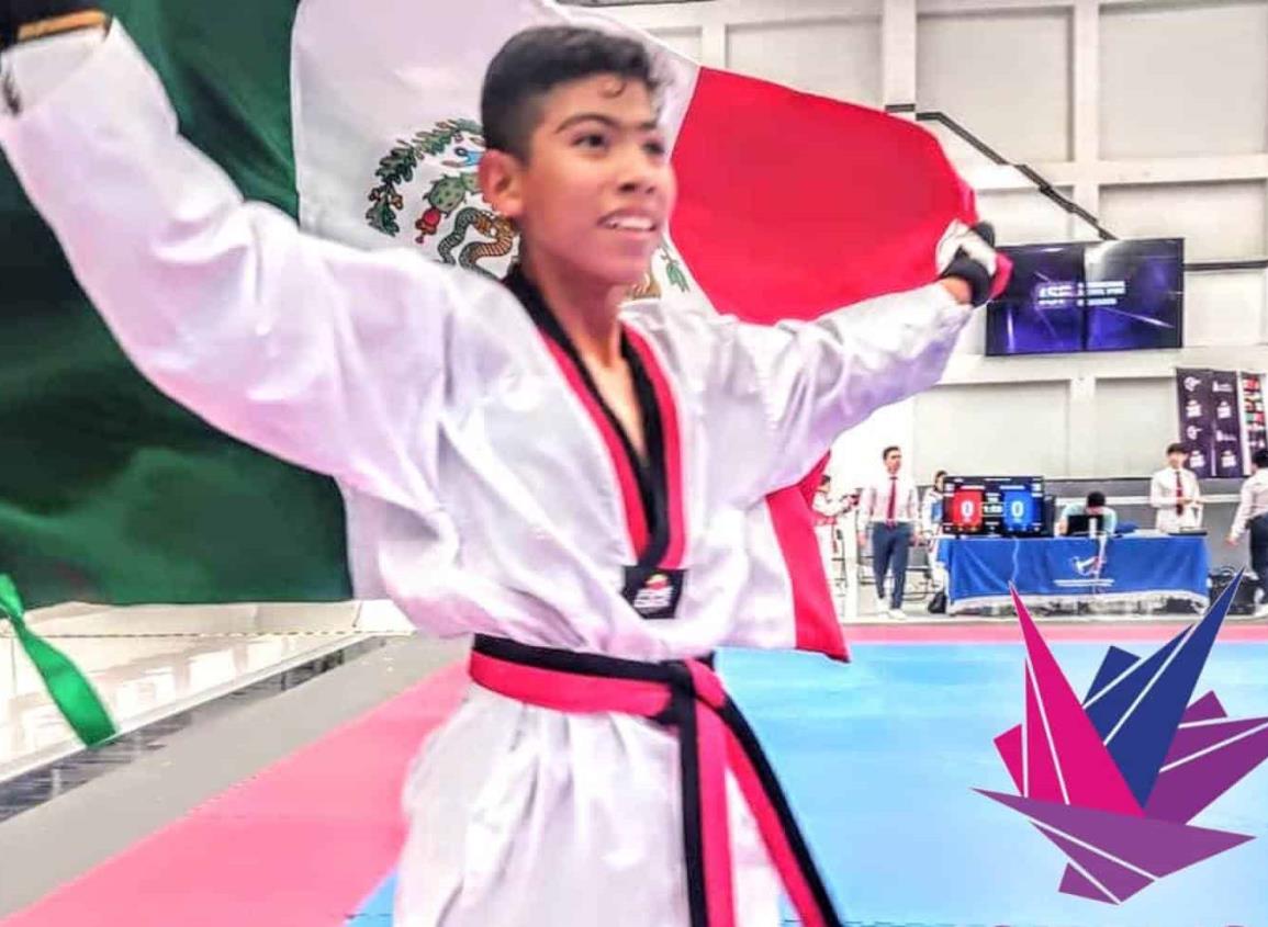 Taekwondoín porteño se cuelga el oro en Mazatlán