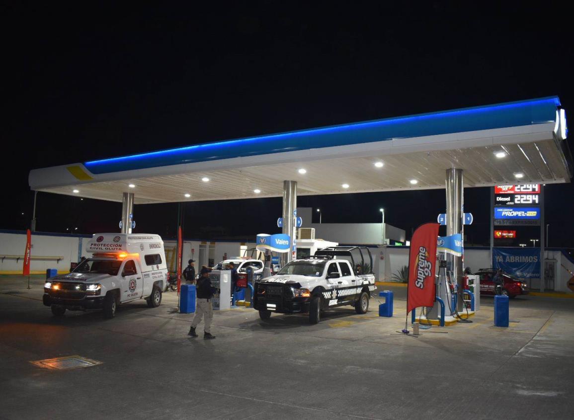 Se registra movilización policíaca por asalto a gasolinera entre Acayucan y Oluta (+Video)