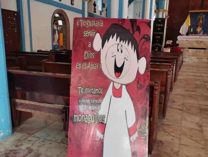 Iglesia católica en Nanchital invita a niños a ser parte del nuevo grupo de monaguillos
