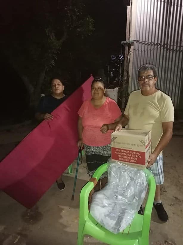 A un mes de la tragedia por tromba, envía DIF estatal ayuda a damnificados de Oluta