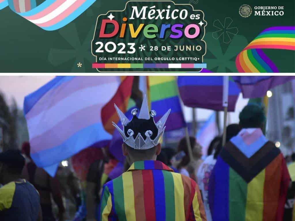 Dependencias se suman al Pride; el arcoíris cubrió sus logotipos