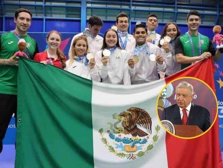 Felicita AMLO a deportistas mexicanos; sumaron 353 medallas en Juegos Centroamericanos y del Caribe