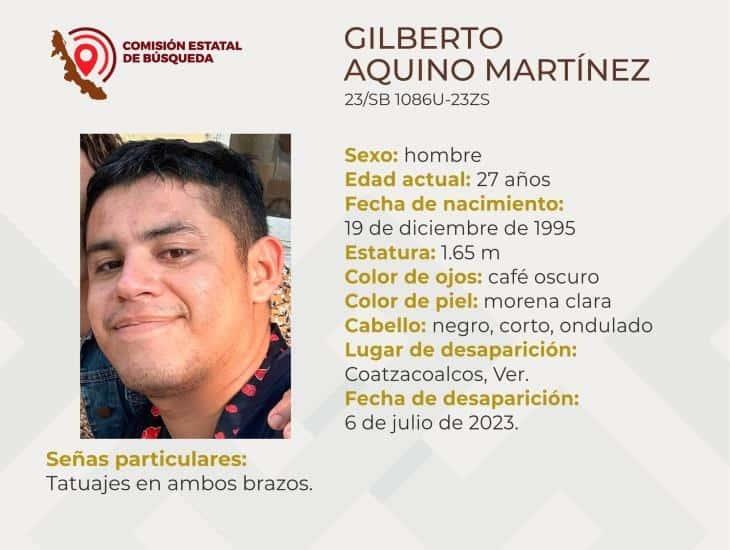 Cumplió cuatro días desaparecido Gilberto Aquino en Coatzacoalcos