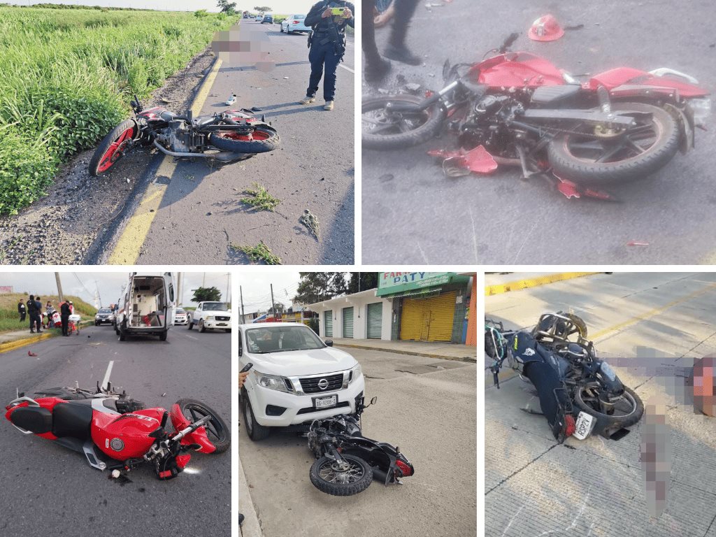 La muerte acecha a motociclistas en Coatzacoalcos y la región sur de Veracruz