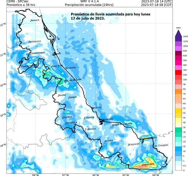 Clima en Coatzacoalcos; esto se prevé para hoy