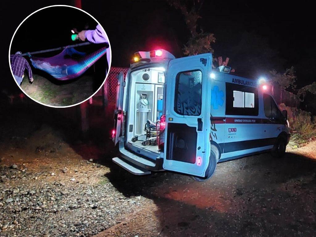 Ambulancias difícilmente llegan a comunidades rurales; en hamacas sacan a sus enfermos o heridos