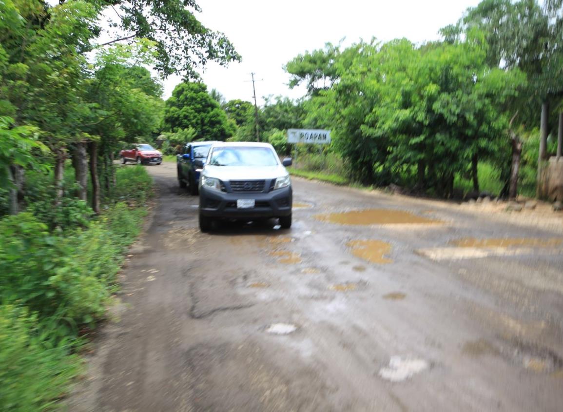 Intransitable columna del corredor ecoturístico en sierra del sur de Veracruz