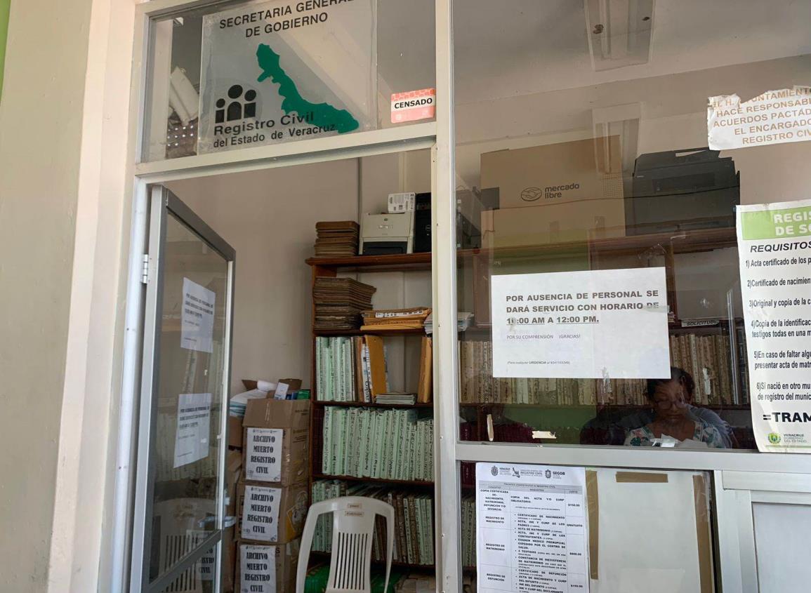 Solicitan intervención de gobernador por acéfala oficina de  Registro Civil en Soconusco