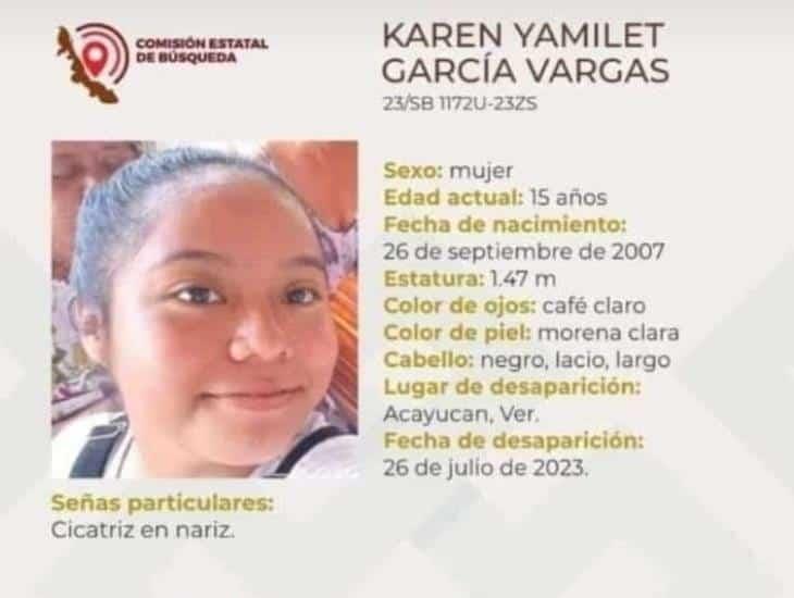 Desaparece jovencita de 15 años en Acayucan