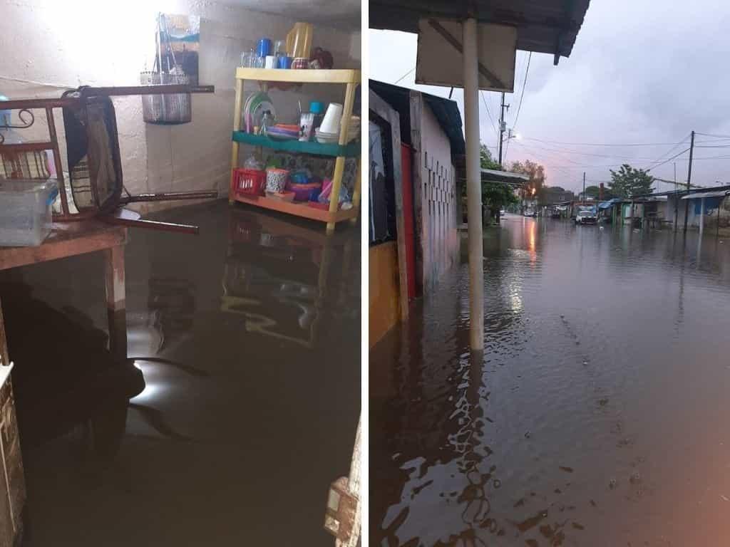 Fuertes lluvias provocan inundaciones en Minatitlán l VIDEO