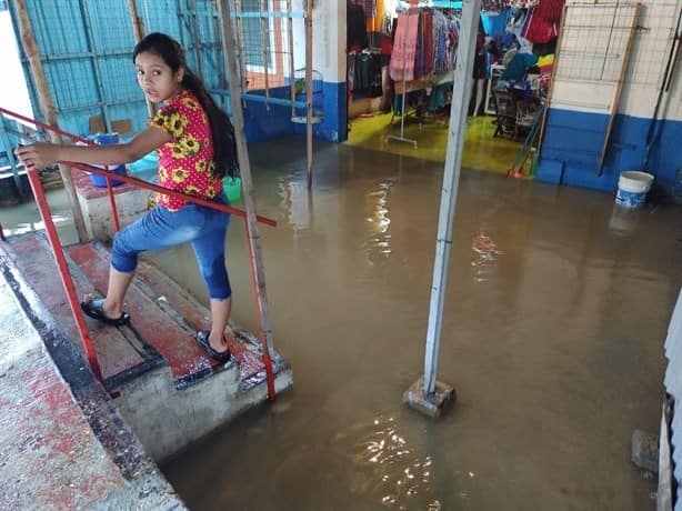 Intensa lluvia estuvo a punto de desbordar el arroyo Nexmegata, hay afectaciones en Moloacán I VIDEO