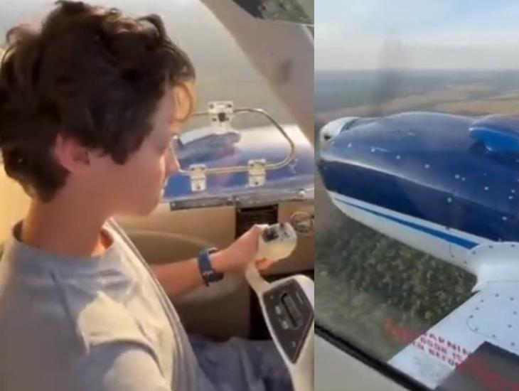Mueren padre e hijo; le enseñaba a pilotar un avión mientras tomaba cerveza l VIDEO