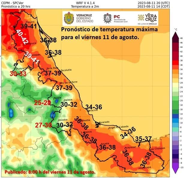 ¿Calor intenso en Coatzacoalcos hoy?; esto se prevé