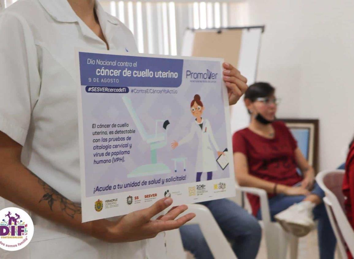 DIF Coatzacoalcos realiza plática de prevención del Cáncer Cervicouterino