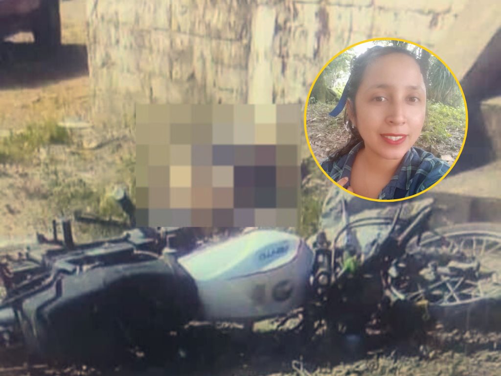 Muere joven madre en accidente de motocicleta