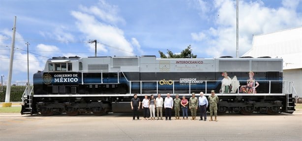 Así es la primera locomotora del Corredor Interoceánico que saldrá de Coatzacoalcos a Salina Cruz
