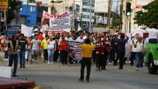 A 8 días del ataque de SSP contra Alexis y Raúl, marchan por justicia en Coatzacoalcos | VIDEO