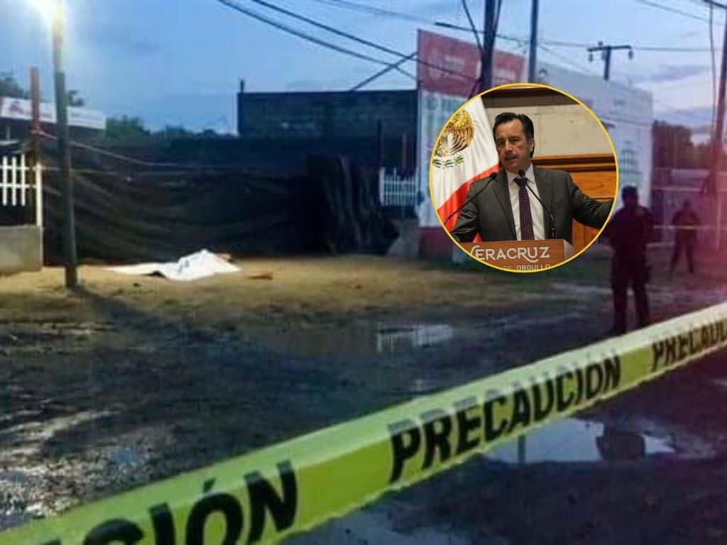 Poza Rica no está en foco rojo: Cuitláhuac García tras hallazgo de cuerpo y narcomanta