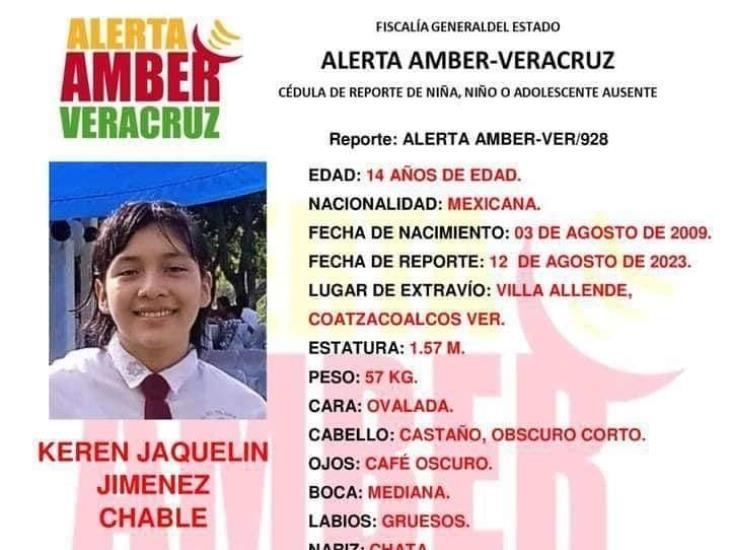 Alerta Amber por desaparición de menor, vista por última vez en Allende