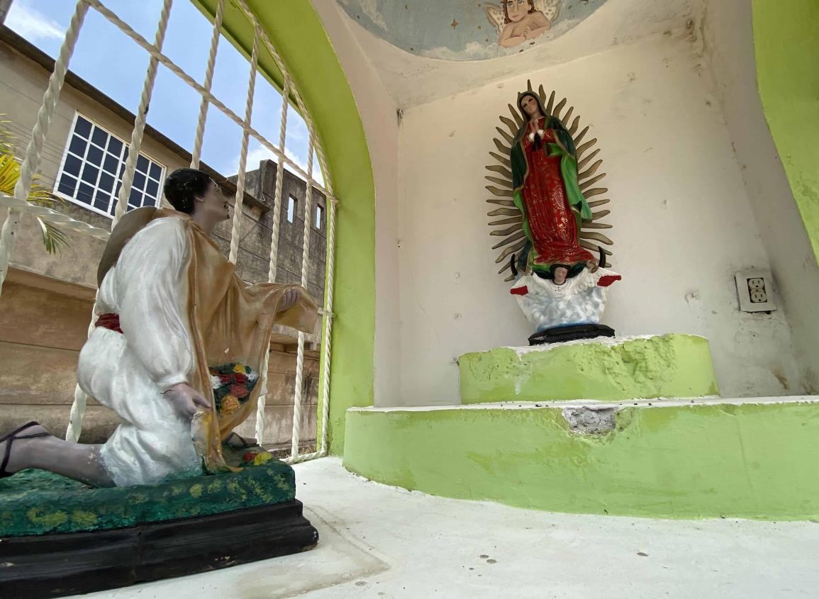 Será retirado el nicho de la Virgen de Guadalupe de la calle Río Pánuco en Minatitlán