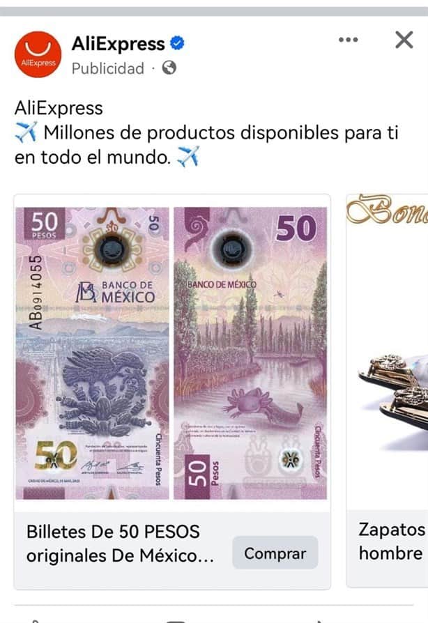 Esta app china vende billetes mexicanos al doble de su valor