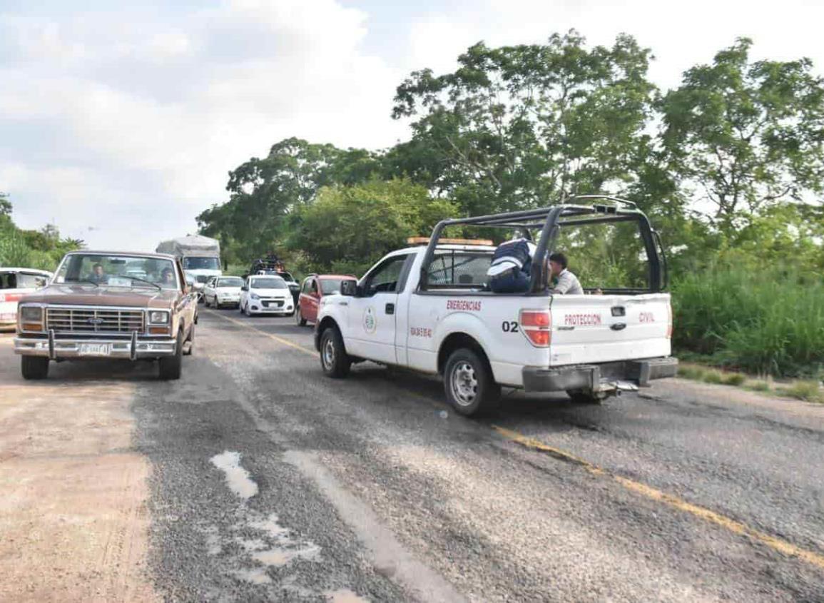 Familia resulta herida tras choque sobre la Costera del Golfo en Acayucan