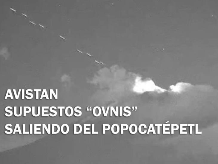 Avistan supuestos OVNIS saliendo del volcán Popocatépetl