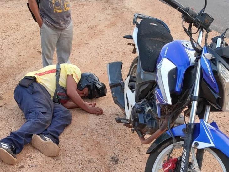 Derrapa joven frente a técnica agropecuaria en Acayucan