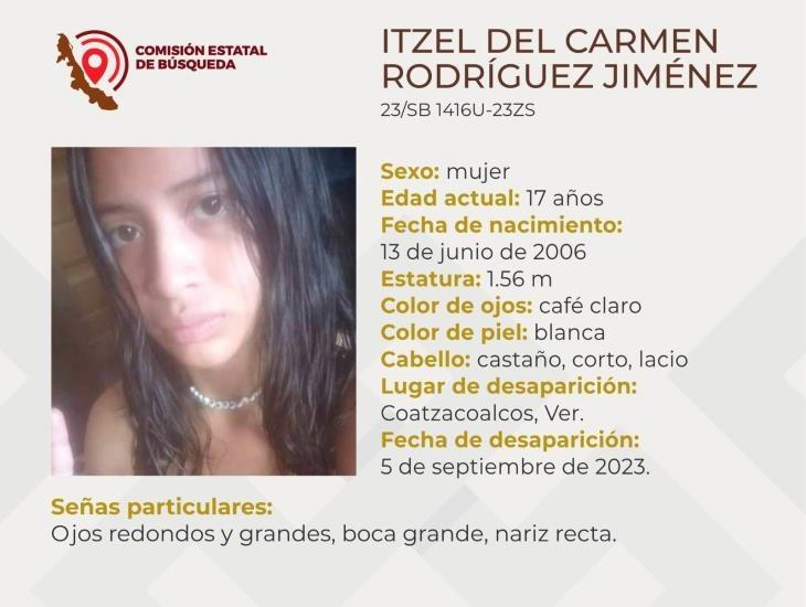 Desaparece Itzel del Carmen Rodríguez de 17 años en Coatzacoalcos