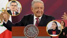 AMLO apoya a Sheinbaum tras triunfo en encuestas; llama a Ebrard a mantener la unión