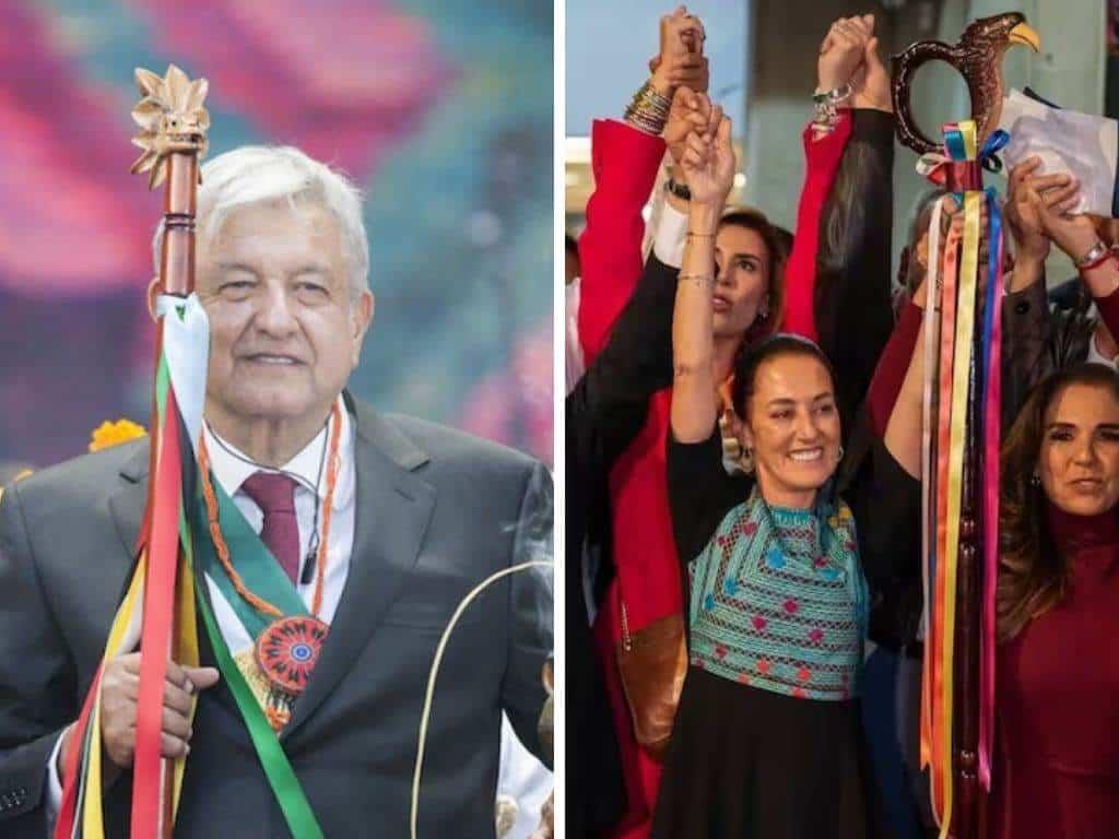 ¿Cuál es el significado del bastón de mando que AMLO le entregó a Claudia Sheinbaum?