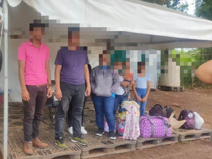 SSP asegura 32 migrantes en Acayucan