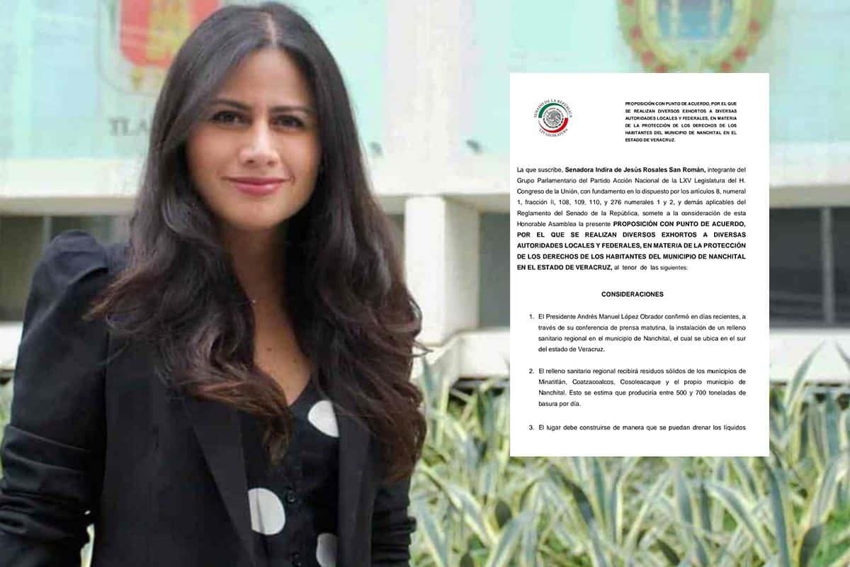 Senadora emitió proposición, con punto de acuerdo para Relleno Sanitario Regional en Nanchital