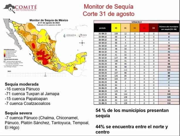 ¿Lluvias han contrarrestado sequía en Veracruz? esto dice Conagua