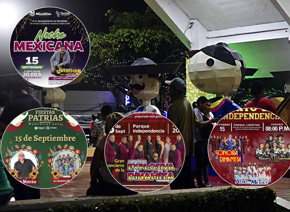 Jimmy Sale Calor, Sonoras Dinamitas y más; amenizarán fiestas patrias en el sur de Veracruz
