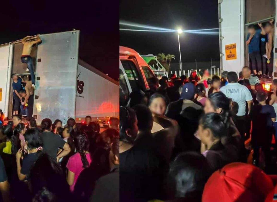 Más de 350 migrantes rescatados en carretera de Veracruz: se estaban asfixiando l VIDEO