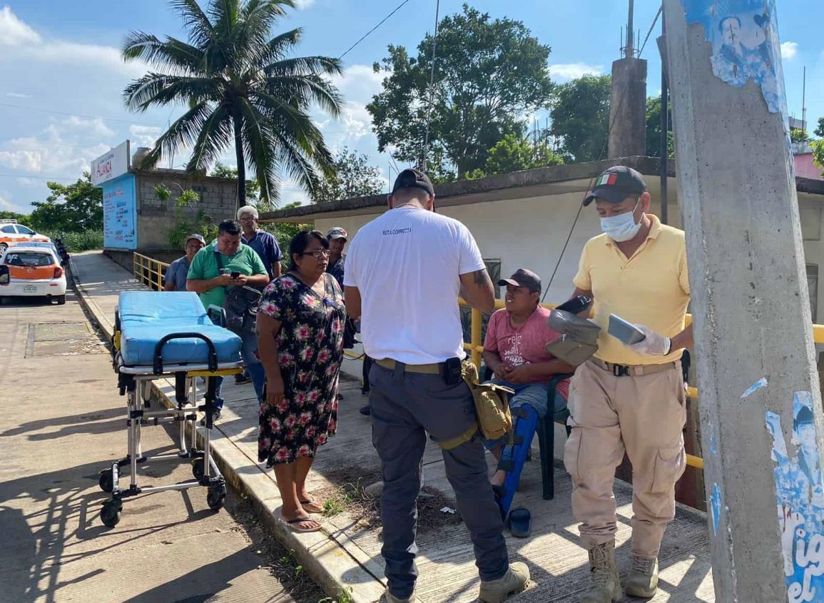 Tres heridos durante choques en Acayucan