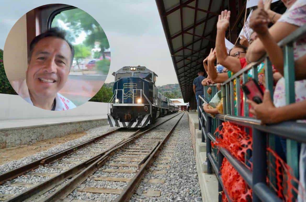 Es realidad; gobernador de Veracruz viene en el Tren Interoceánico con AMLO rumbo a Coatzacoalcos l VIDEO