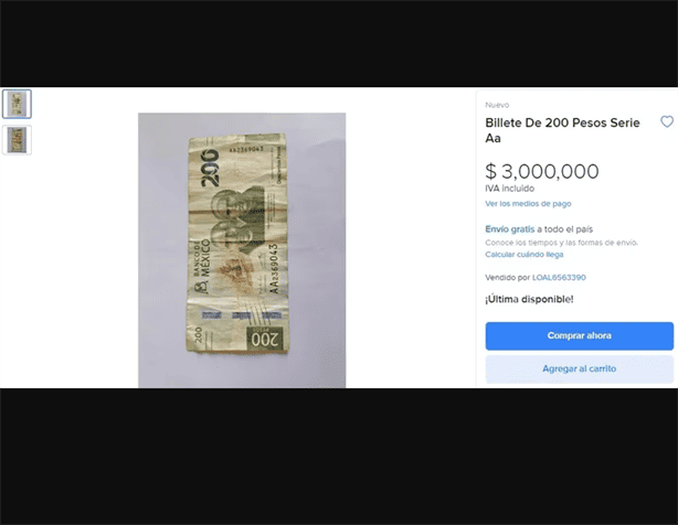 Conoce el raro billete de 200 pesos que se vende hasta en 3 millones por Internet