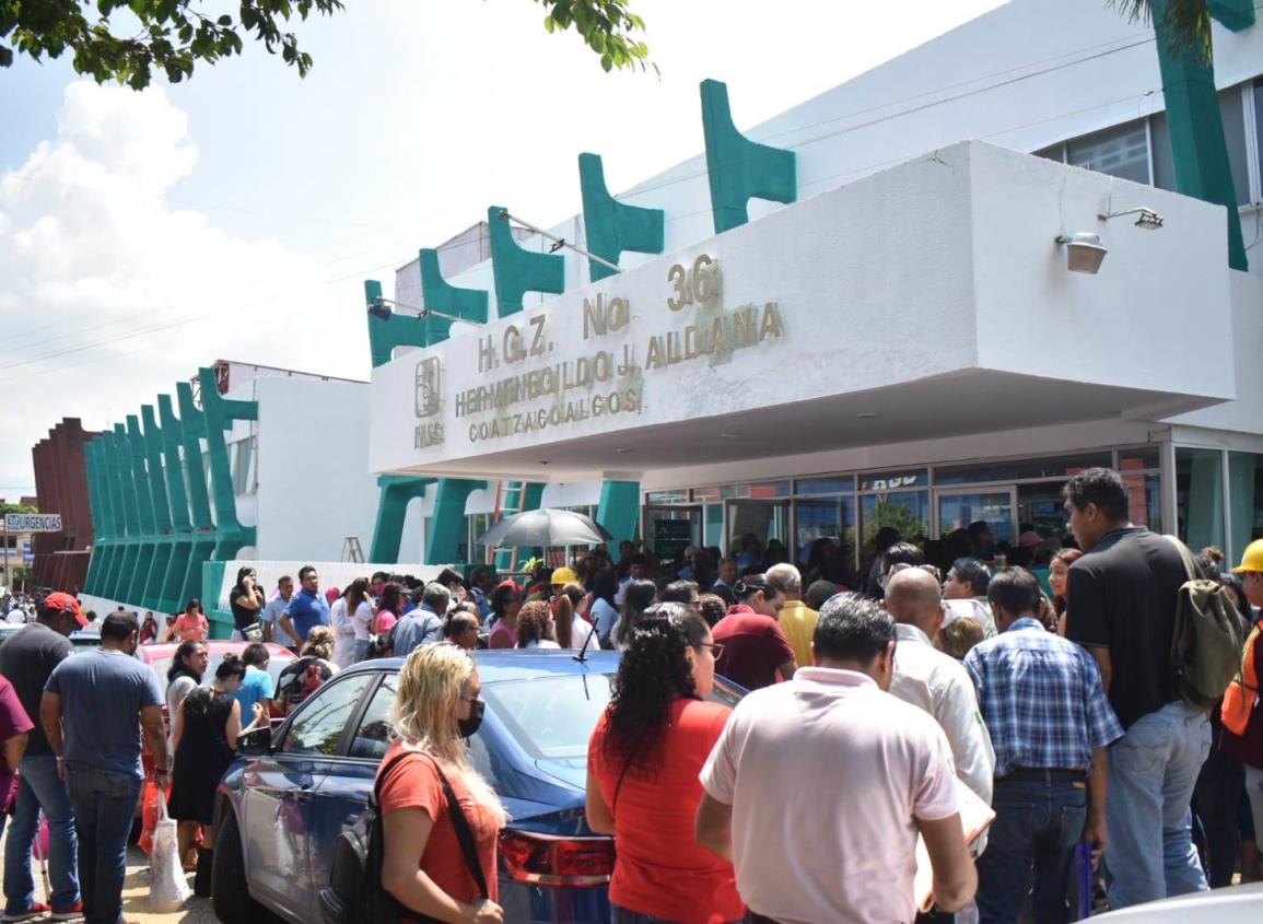 Evacuan a más de 7 mil trabajadores en hospitales y oficinas del IMSS Veracruz Sur 