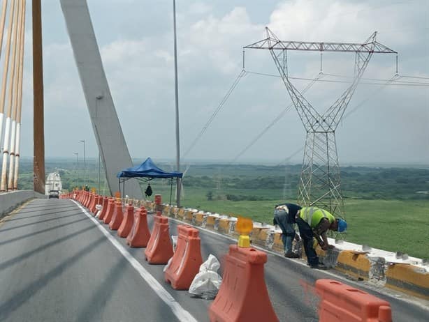 Dan mantenimiento al puente Coatzacoalcos II