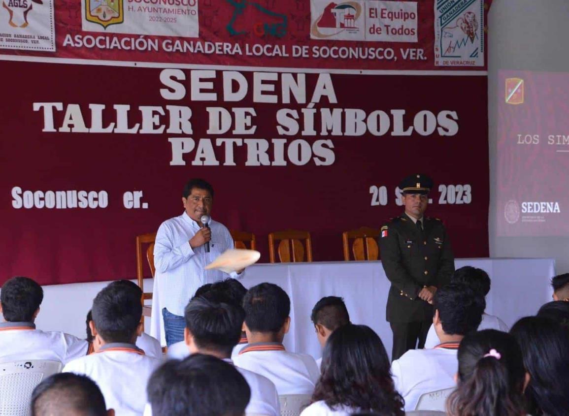 Imparte SEDENA taller a estudiantes de TEBAEV en Soconusco