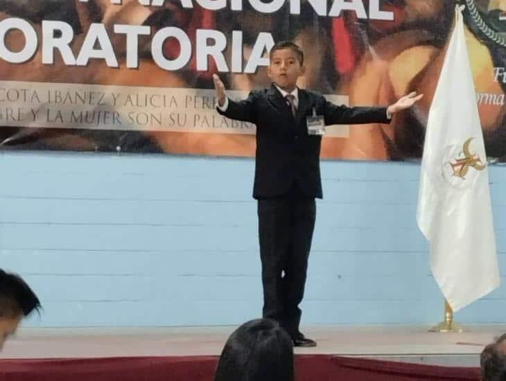 Logra pequeño sayuleño subcampeonato nacional de oratoria